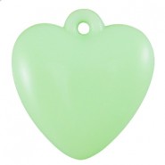 Acryl hanger Hart Pastel crysolite green